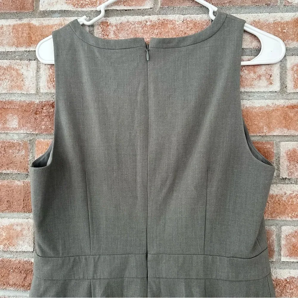 J. Crew Pencil Shift Suiting Dress Gray Knee Length Business NEW Women’s 6 - Picture 7 of 8